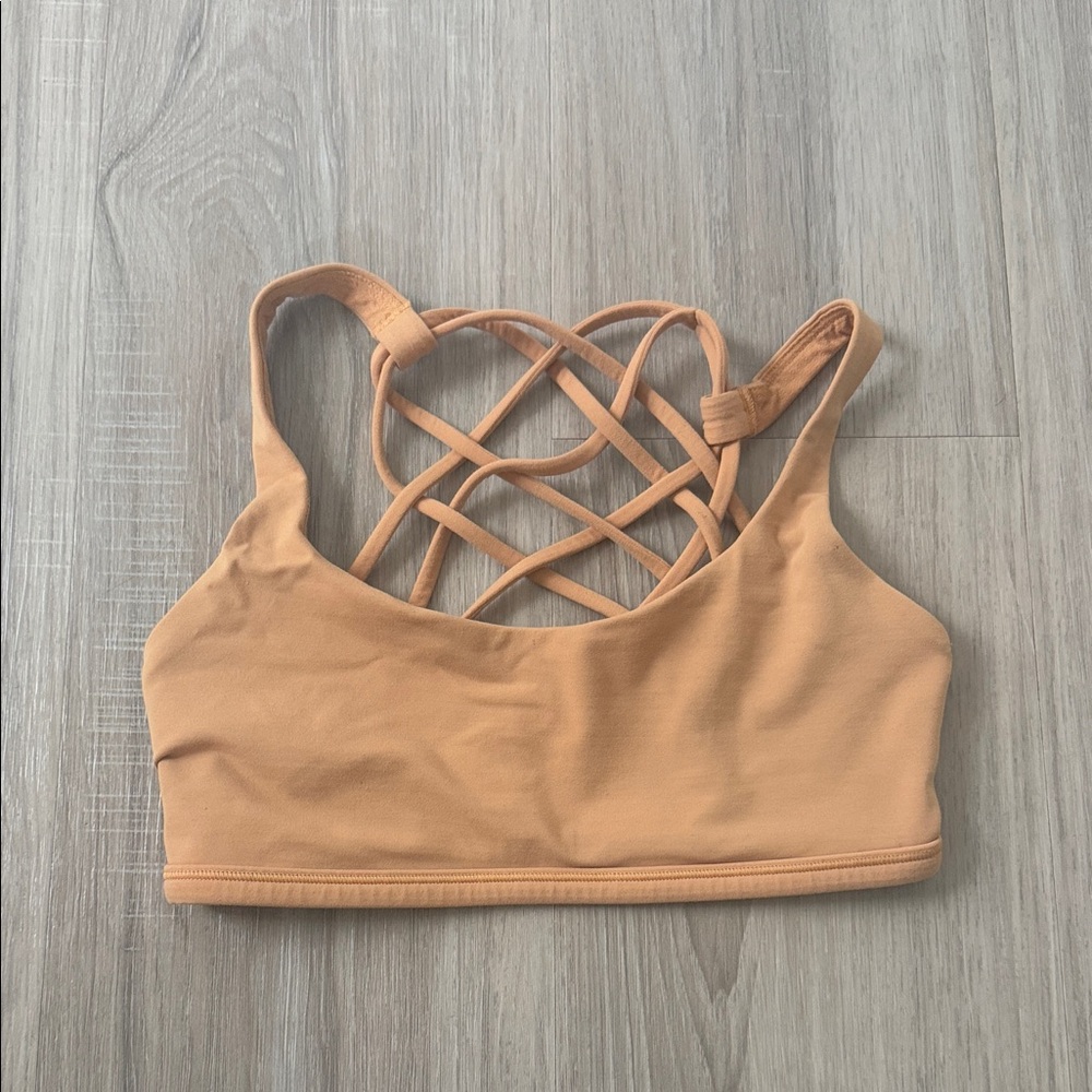 Lululemon orange Sports Bra